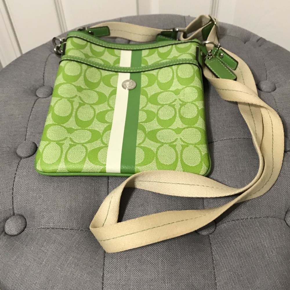 Green Coach Crossbody